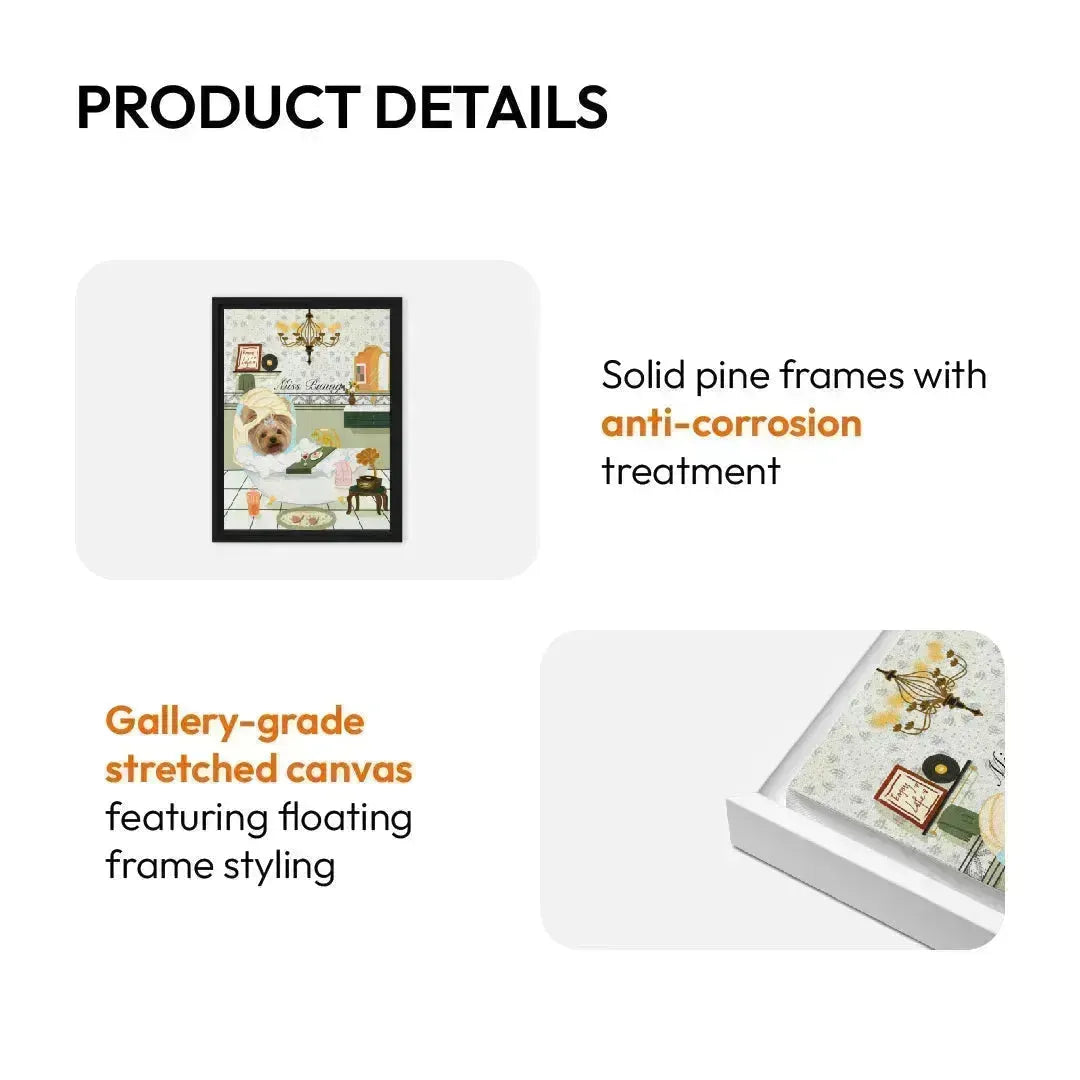 Custom Pet Portrait Canvas - Modern - Petsonalise