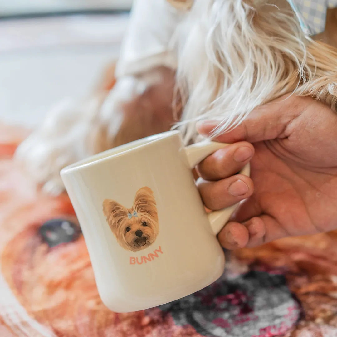 Custom Pet Ceramic Diner Coffee Mug- Classic - Petsonalise