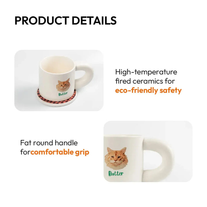 Custom Pet Chubby Coffee Mug - Better Taste - Petsonalise