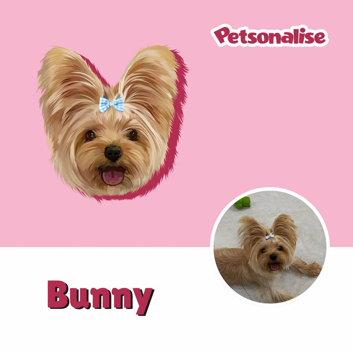 Digital Hand-Drawn Pet Portraits - Petsonalise