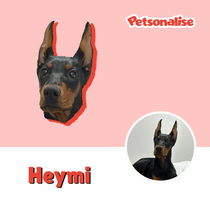 Digital Hand-Drawn Pet Portraits - Petsonalise