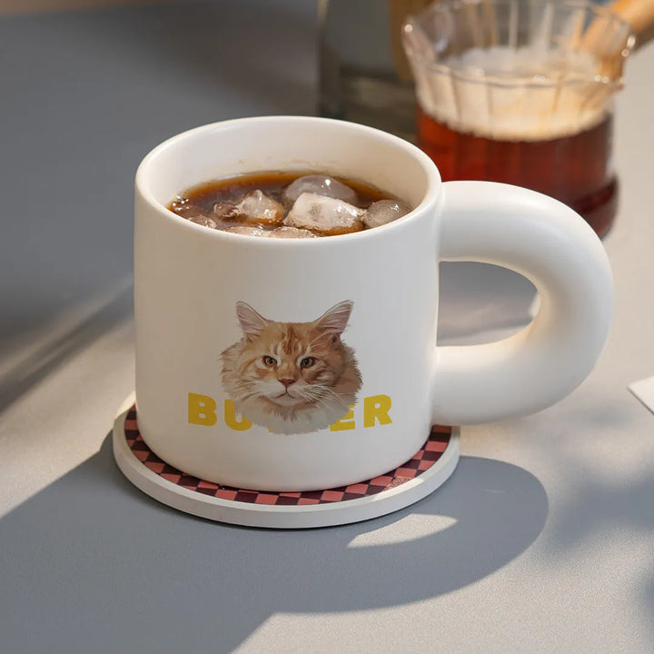 Custom Pet Chubby Coffee Mug - Better Taste - Petsonalise