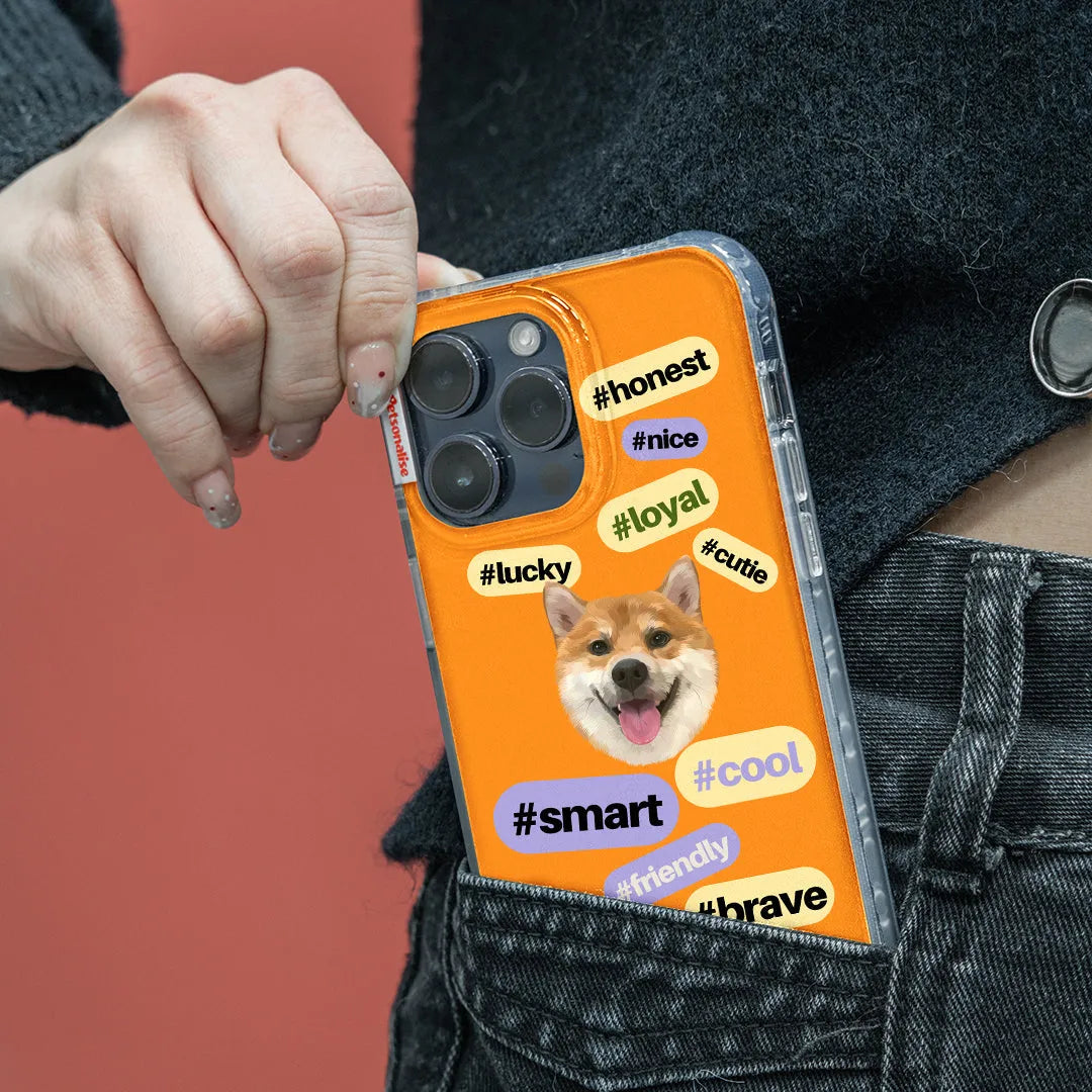 Custom Pet Phone Case for iPhone - Tags - Petsonalise