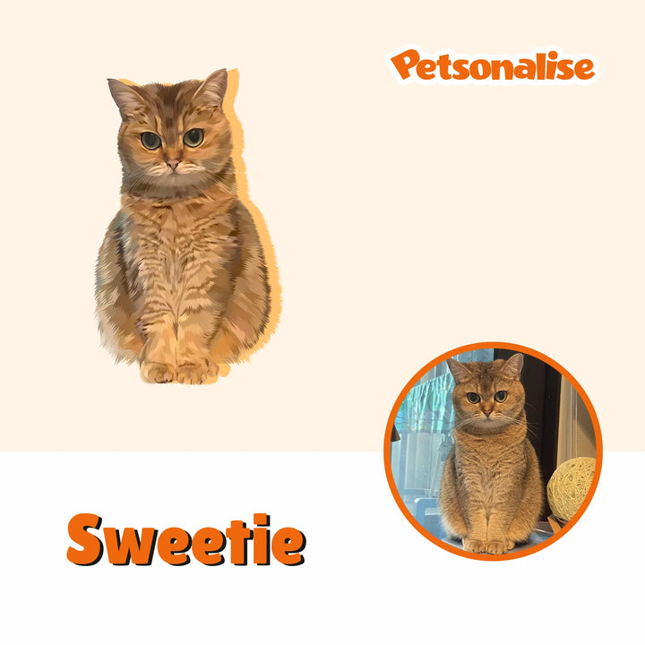 Digital Hand-Drawn Pet Portraits - Petsonalise