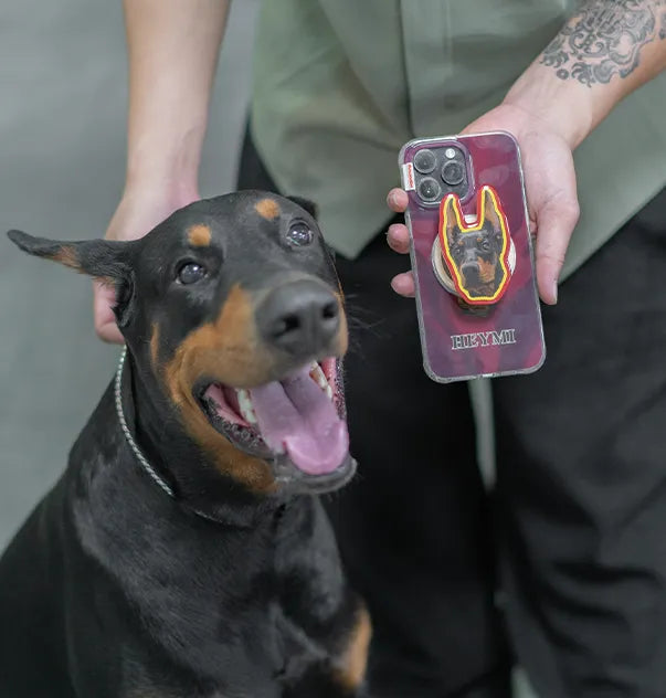 Custom Pet Phone Grip for MagSafe - Outline - Petsonalise