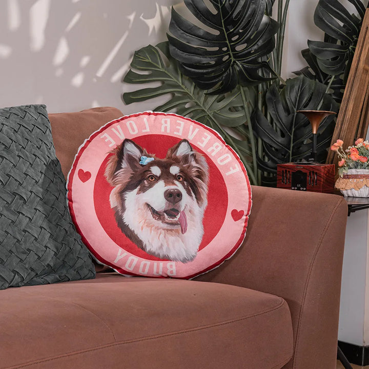 Custom Pet Shaped Throw Pillow - Love - Petsonalise