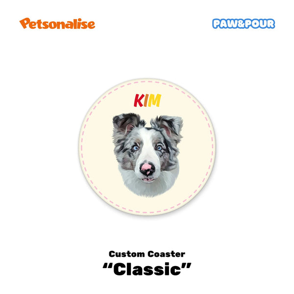 Custom Pet Coasters - Classic Collection - Petsonalise