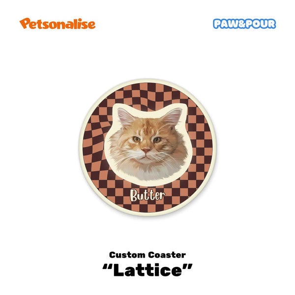 Custom Pet Coasters - Lattice - Petsonalise