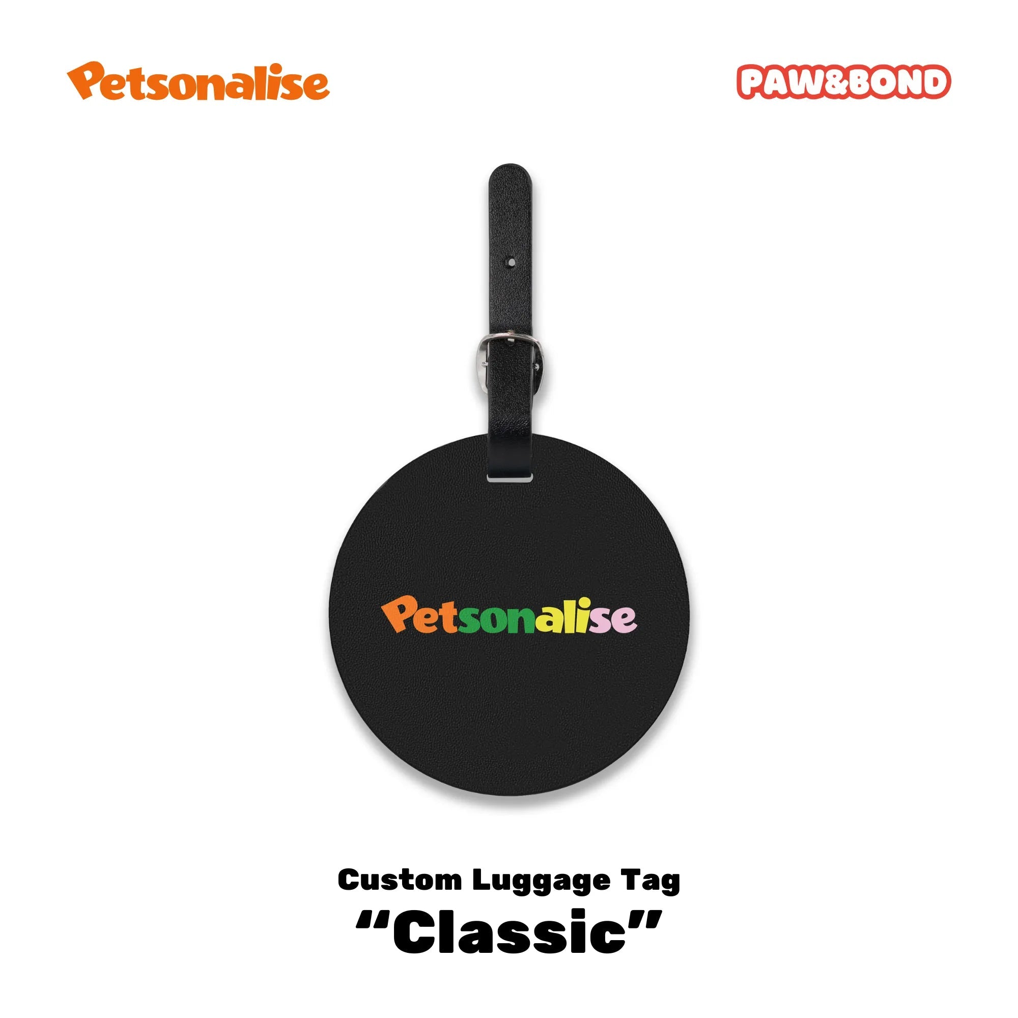 Custom Pet Luggage Tag - Classic Collection - Petsonalise