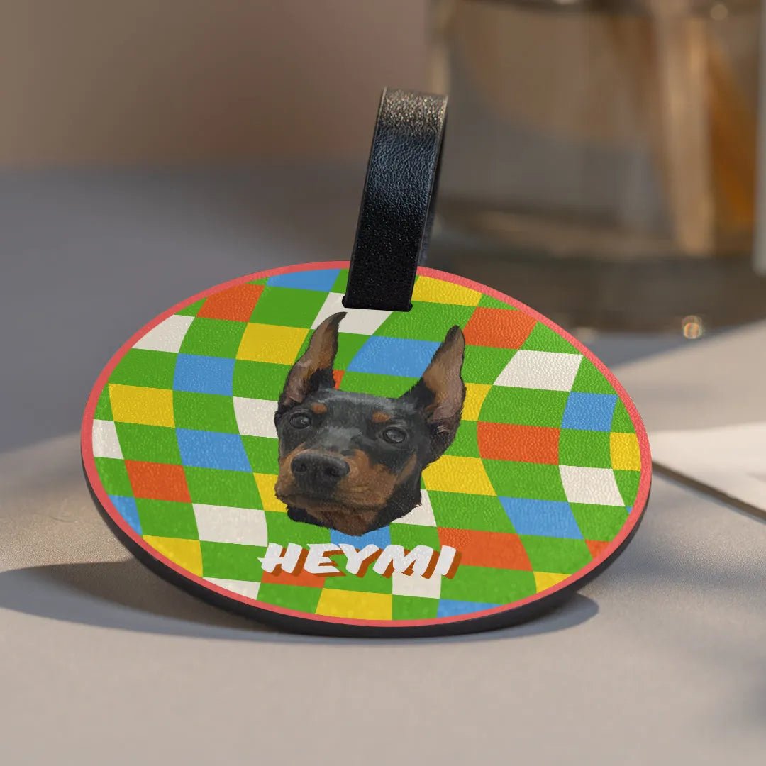 Custom Pet Luggage Tag - Lattice - Petsonalise
