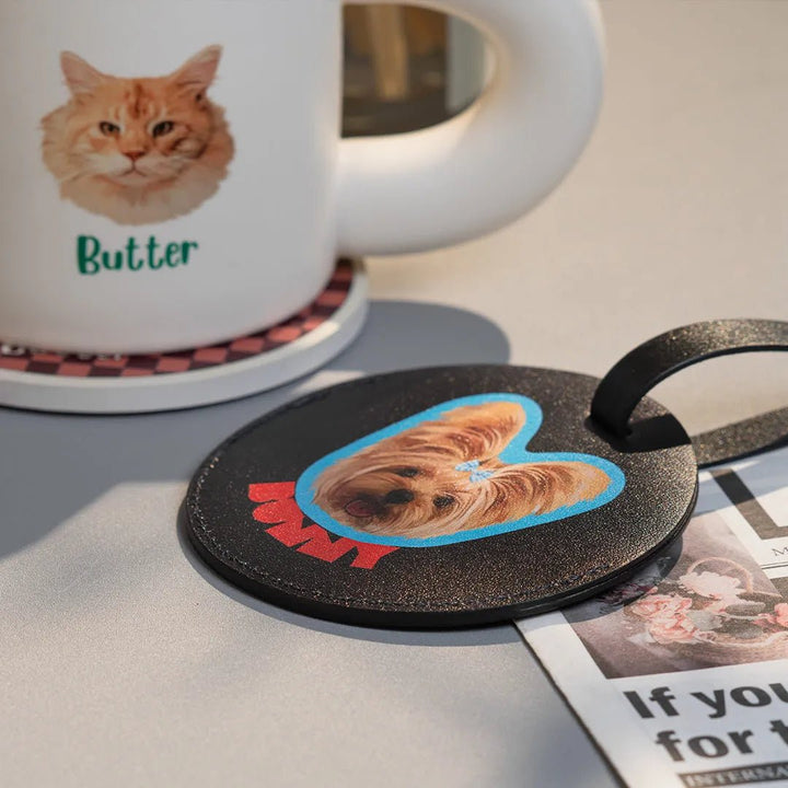 Custom Pet Luggage Tag - Outline - Petsonalise