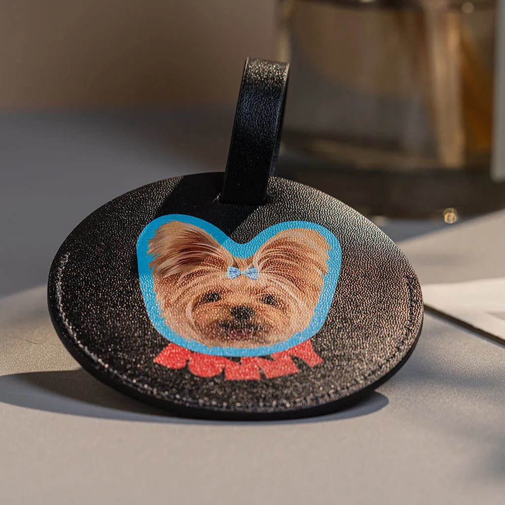 Custom Pet Luggage Tag - Outline - Petsonalise