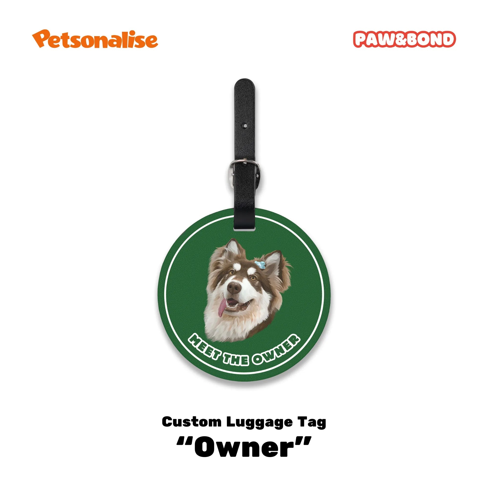 Custom Pet Luggage Tag - The Owner - Petsonalise