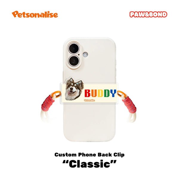 Custom Pet Phone Back Clip Lanyard - Classic Collection - Petsonalise