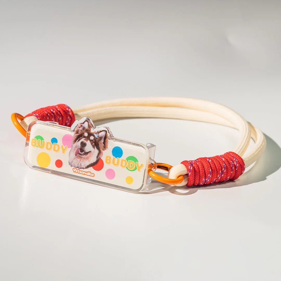 Custom Pet Phone Back Clip Lanyard - Polka Dots - Petsonalise