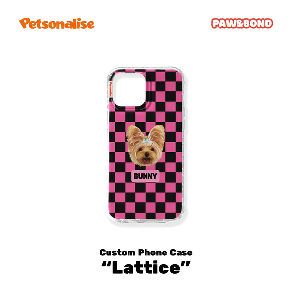 Custom Pet Phone Case for iPhone - Lattice - Petsonalise