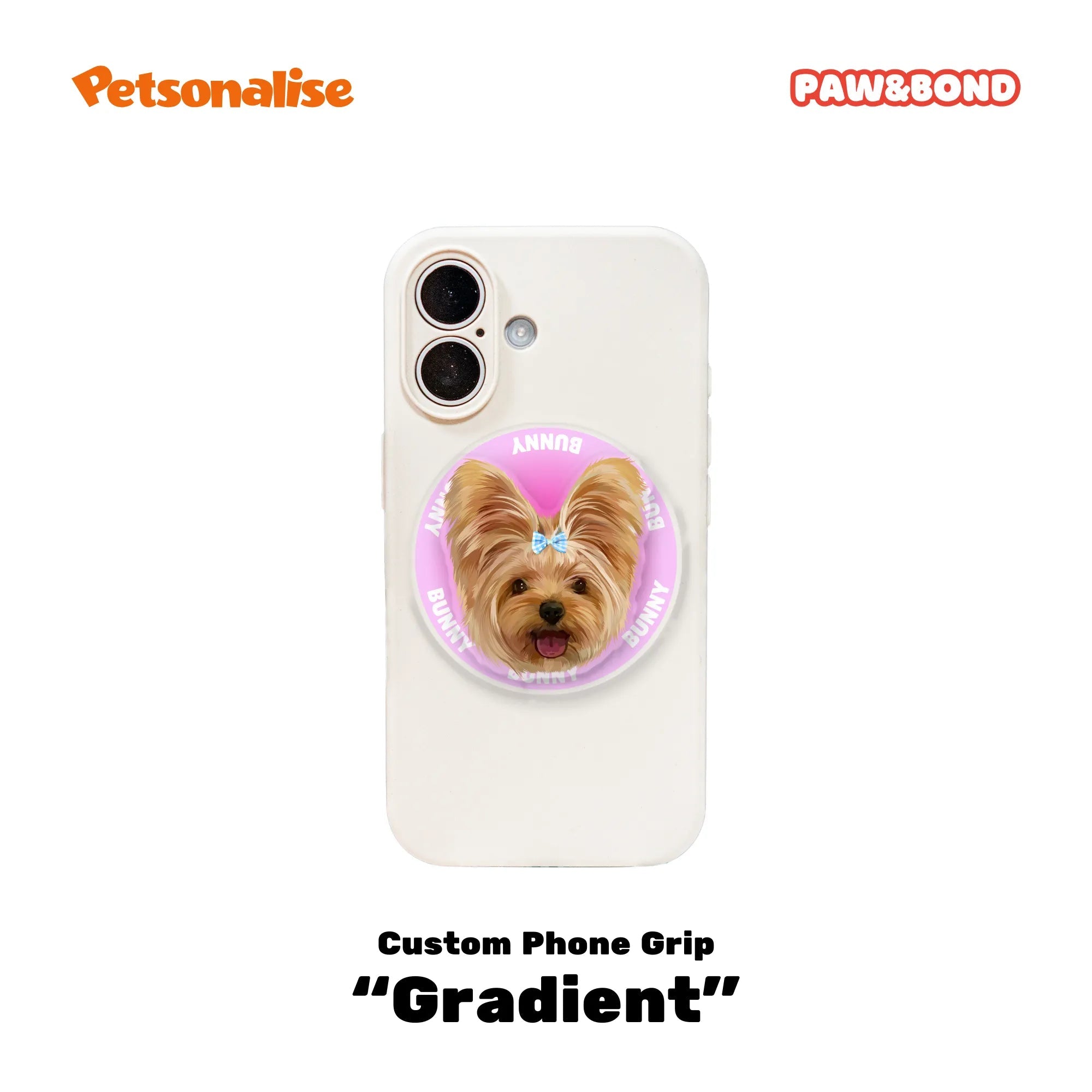 Custom Pet Rotating Phone Grip for MagSafe - Gradient - Petsonalise
