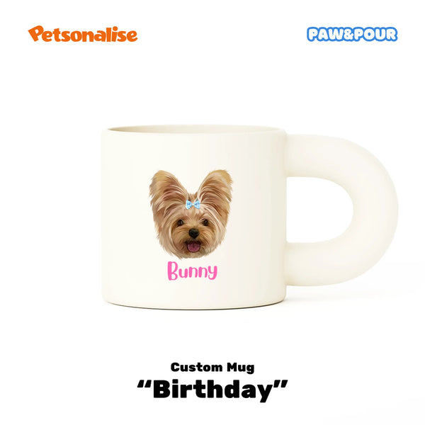 Custom Pet Chubby Coffee Mug - Birthday - Petsonalise