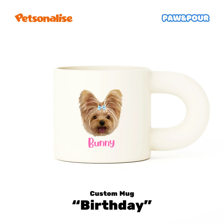 Custom Pet Chubby Coffee Mug - Birthday - Petsonalise