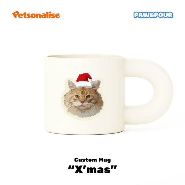Custom Pet Chubby Coffee Mug - X'mas - Petsonalise
