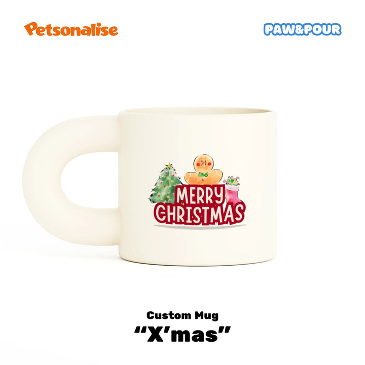 Custom Pet Chubby Coffee Mug - X'mas - Petsonalise