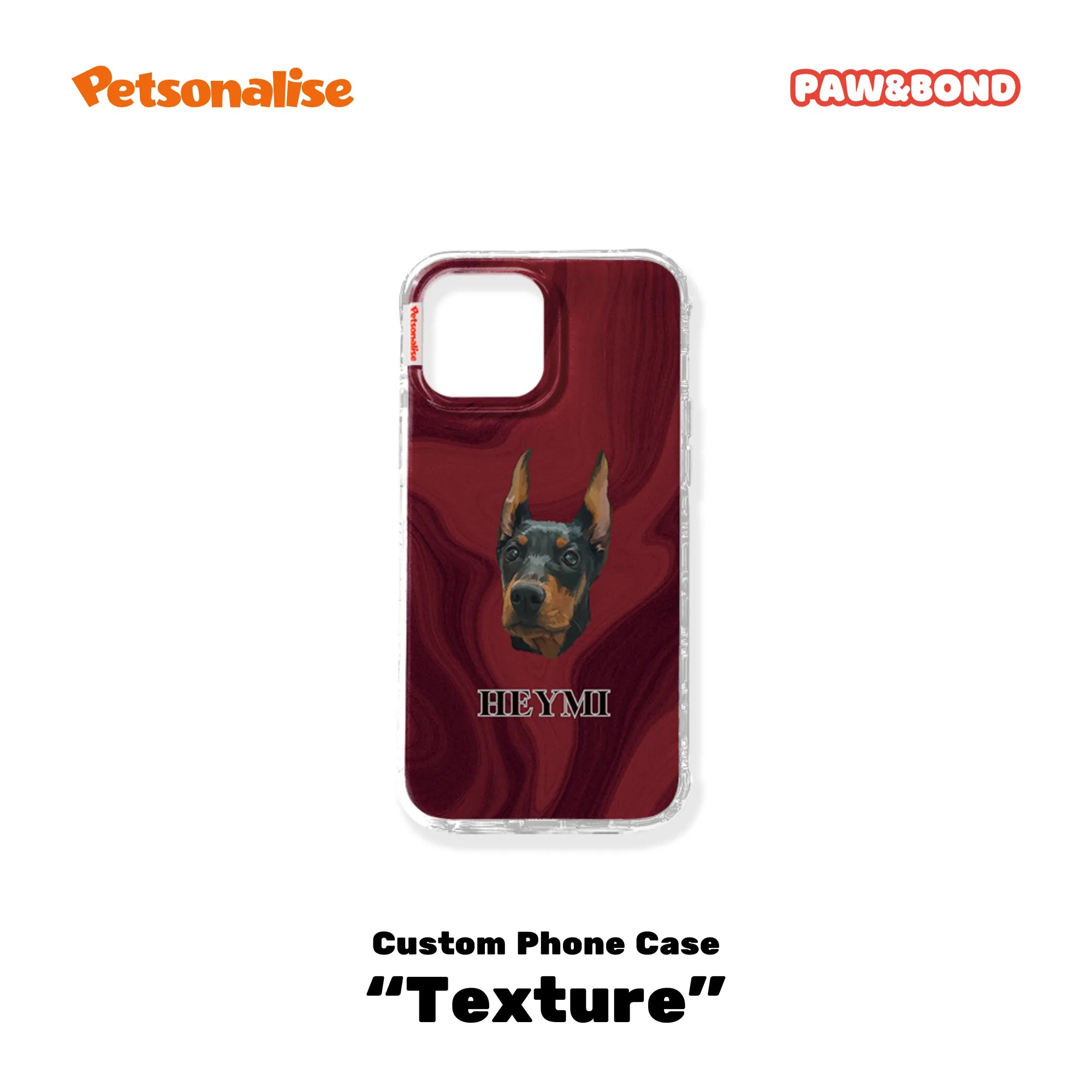 Custom Pet Phone Case for iPhone - Texture - Petsonalise