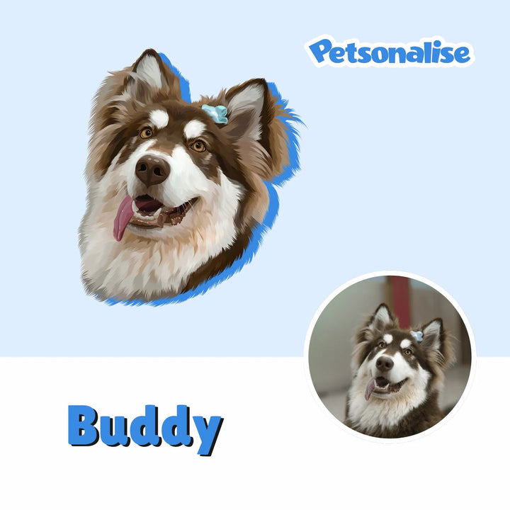 Digital Hand - Drawn Pet Portraits - Petsonalise