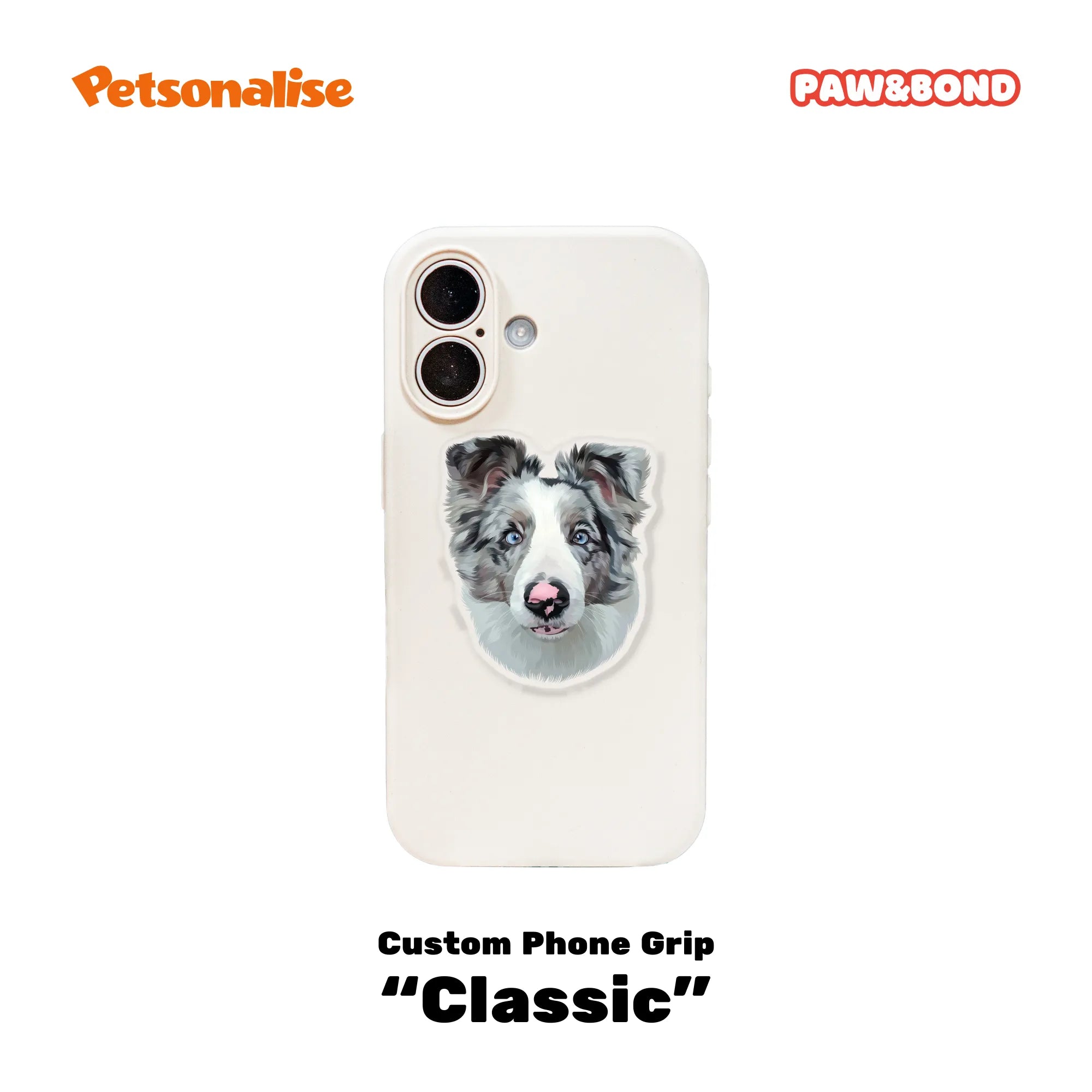 Custom Pet Phone Grip for MagSafe - Classic - Petsonalise